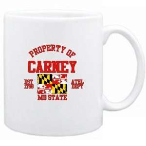   Property Of Carney / Athl Dept  Maryland Mug Usa City