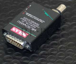 Milan MIL 05T AUI BNC Micro MAU Ethernet Transceiver  