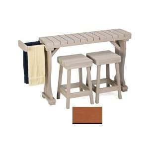  A and B Accessories TTT31 Redwood Spa Towel Tub Table   31 