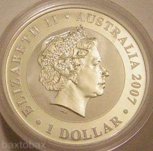 2007 *INAUGURAL YEAR* AUSTRALIAN KOALA 1 oz .999 SILVER COIN *BU 