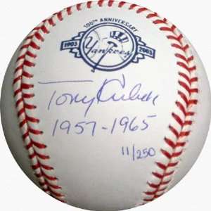  Tony Kubek New York Yankees 100th Anniversary Autographed 