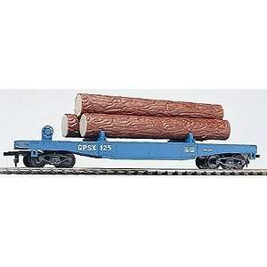 Trainline Log Dump Car withLogs Georgia Pacific Toys 