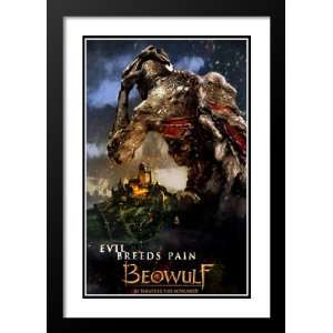 Beowulf 32x45 Framed and Double Matted Movie Poster   Style P   2007