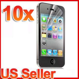 10X LCD Screen Protector Guard Kit For Apple iPhone 4 G  