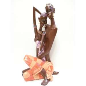  11 Traditional Dressed African Couple Figurine Sculpture 