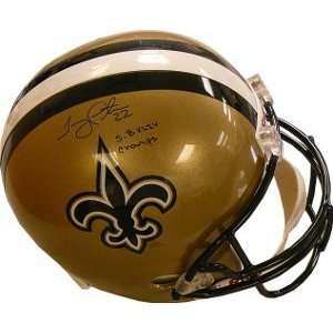 Tracy Porter signed New Orleans Saints Full Size Replica Helmet SBXLIV 