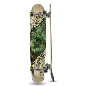   NOSE 2   Complete Skateboard with Green wheels and Tracker Dart Trucks