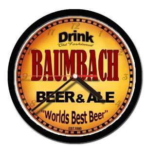  BAUMBACH beer and ale cerveza wall clock 