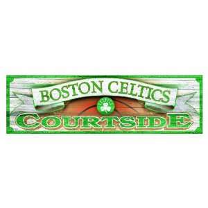  NBA Boston Celtics 9 by 30 Wood Sign
