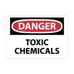 D319P   Danger, Toxic Chemicals, 7 X 10, Pressure Sensitive Vinyl 