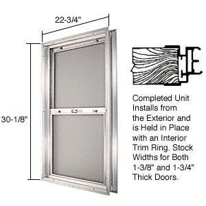 CRL Satin Anodized 22 3/4 x 30 1/8 Bel Air Plaza Combination Door 