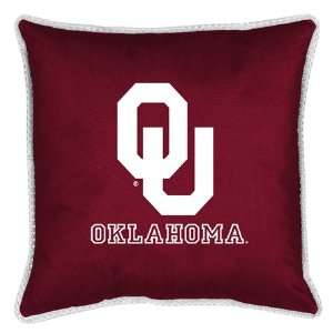  Oklahoma Sooners SIDELINE NCAA College Bedding Toss Pillow 