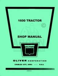 Oliver 1600 Tractor Shop Service Repair Manual  