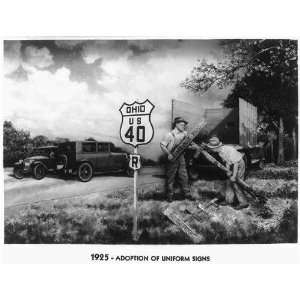  Progress of the Roads,1925,US 40,Ohio,OH