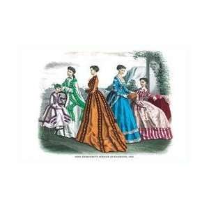  Mme Demorests Mirror of Fashions 1840 #6 20x30 poster 