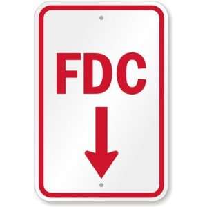 FDC (Downward Pointing Arrow) High Intensity Grade Sign 