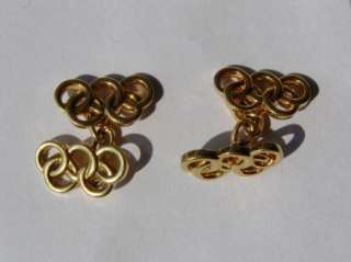 14k gold cufflinks set awarded to the participations German Olympic 