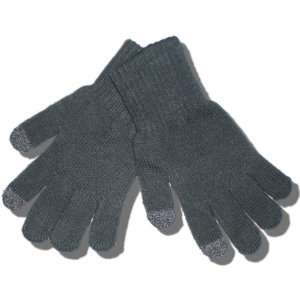  Touch Screen Knit Gloves   Gray Electronics