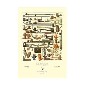  Afrique Various Pipes 24x36 Giclee