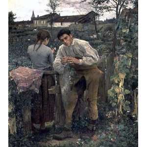    Jules Bastien Lepage   24 x 28 inches   Rural Love