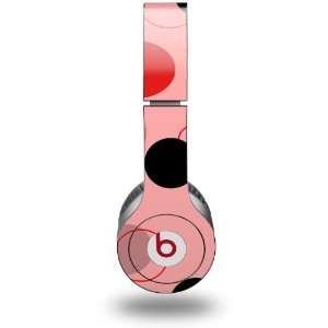 Lots of Dots Red on Pink Decal Style Skin (fits genuine Beats Solo HD 