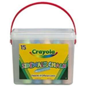    Crayola BIN3570 Sidewalk Chalk Bucket 15 Sticks Toys & Games