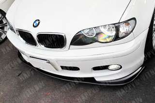 Carbon Fiber BMW E46 SEDAN M TECH BUMPER use Add On Front Lip Spoiler 
