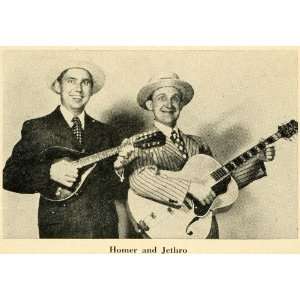   Jethro Country Guitar Duo   Original Halftone Print
