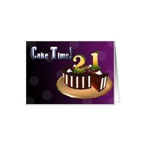  Chocolate Cake meringue stripes CAKE TIME Happy 21st 