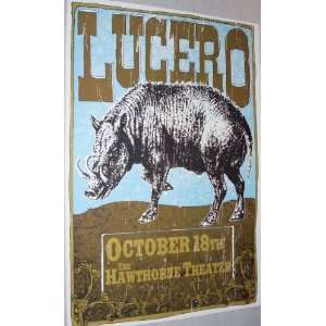 Lucero Poster   Boar Concert Flyer 