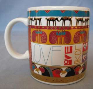 Laurel Burch Objects dHeart dHeart of Heart Coffee Mug Cup Stoneware 