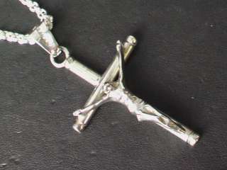 925 Sterling Silver Crucifix Cross Pendant top. 13g  