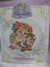 DREAMSICLES COUNTED CROSS STITCH KIT BUNNY LOVE 5¼X5 CHERUB WITH 