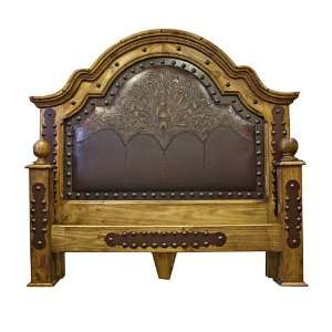  Tooled Leather Bed   Queen