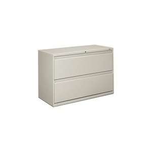   800 Series 42 Lateral File with Lock in Light Gray