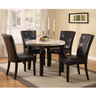 Marion 5 Piece Marble Top Dining Table  