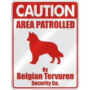   BY BELGIAN TERVUREN SECURITY CO.  PARKING SIGN DOG