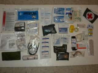 M3 TRIFOLD MEDIC FIRST AID KIT / SURVIVAL KIT WITH LOT OF US ISSUE 