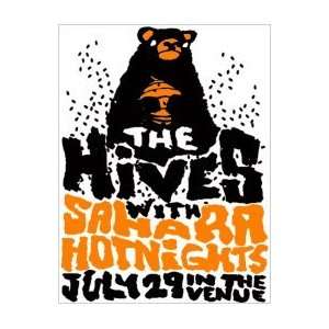  HIVES   Limited Edition Concert Poster   by Travis Bone 