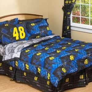  NASCAR Jimmie Johnson #48 Comforter Multi Queen