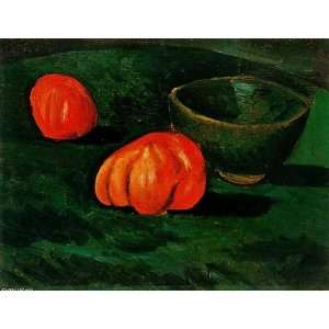   Picasso   32 x 24 inches   Escudilla verde y tomates