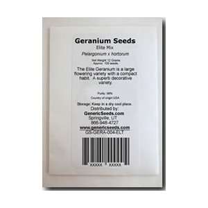  Elite Mix Geranium Seeds   Pelargonium x hortorum   .04 