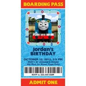  Birthday Invitations   Thomas the Tank Engine   Boarding 