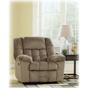   Contemporary Toffee Colored Lowell Rocker Recliner Furniture & Decor