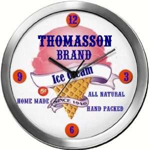  THOMASSON 14 Inch Ice Cream Metal Clock Quartz Movement 