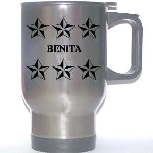  Personal Name Gift   BENITA Stainless Steel Mug (black 