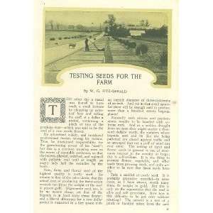  1908 Farming Farmers Testing Seeds For The Farm 