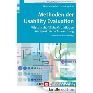 Methoden der Usability Evaluation (German Edition) Florian Sarodnick 