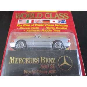  Mercedes Benz 500sl (Silver) Matchbox World Class Red Card 