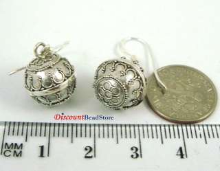 925 Sterling Silver music jingle bell sphear round harmony Ball 